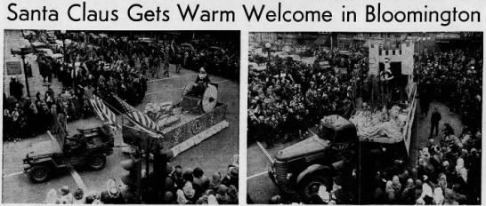 Santa Claus Gets Warm Welcome in Bloomington